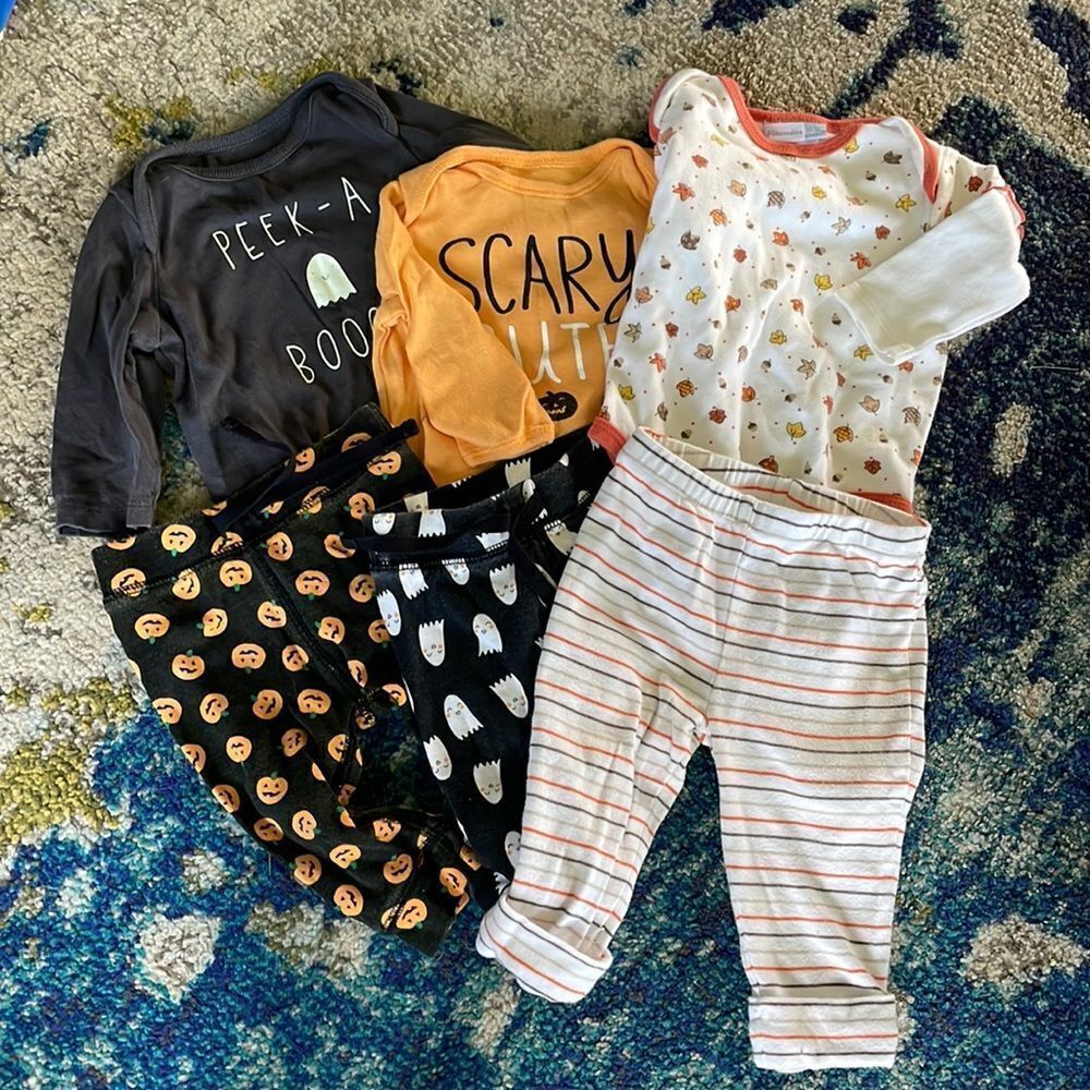 Bundle of 6 Halloween/Thanksgiving clothes